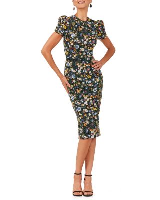  Piper Short Sleeve Sequin Midi Dress