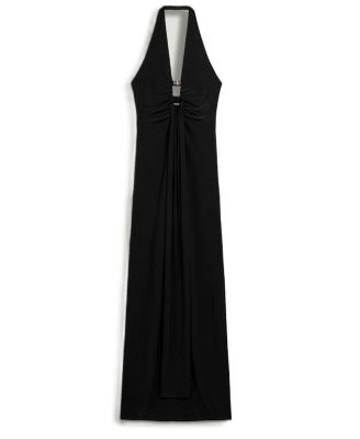 Halter Neck Cut-Out Maxi Dress
