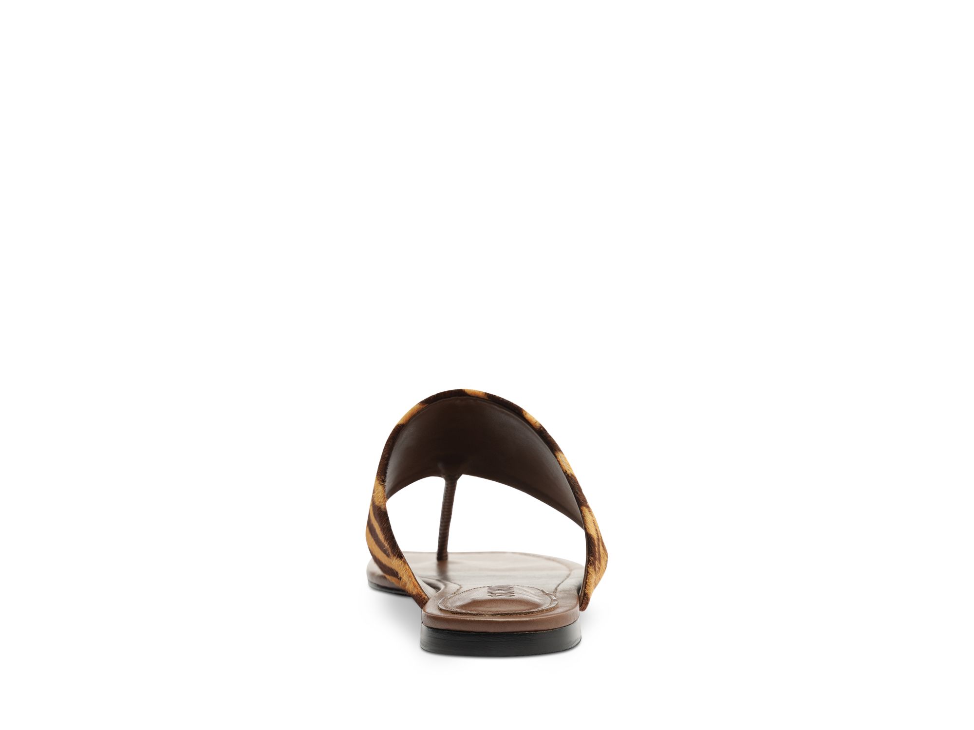 Women's Martha Animal Print Calf Hair Slide Sandals — Image 4