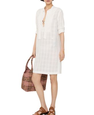 Check Cotton Voile Dress