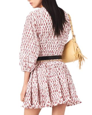 Printed Pleated Dress