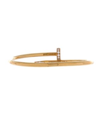  Classic Juste un Clou Bracelet 18K Gold with Diamonds