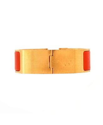 Wide Clic H Bracelet Enamel