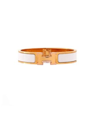 Narrow Clic H Bracelet Enamel