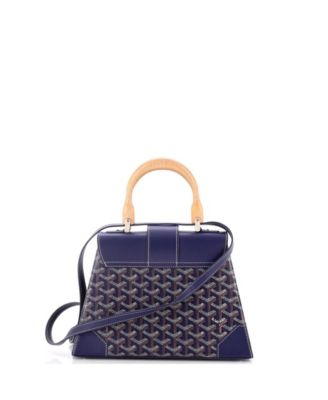  PM Saigon Top Handle Bag Coated Canvas with Leather