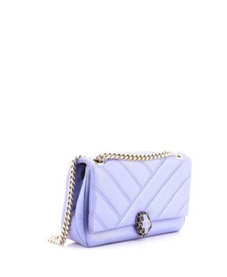  Small Serpenti Cabochon Shoulder Bag Diagonal Quilted Leather