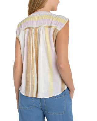 Dolman Button Front Woven Blouse
