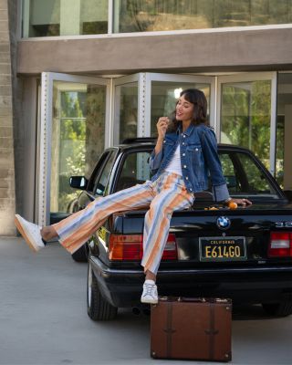 Bracelet Length High Cuff Trucker Jacket in West Ways