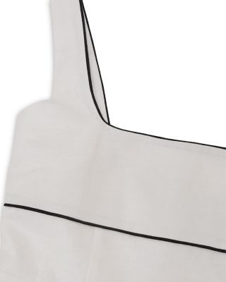 Dorothea Contrast Trim Linen Dress