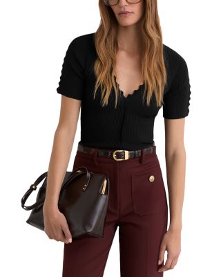 Marcy Scalloped Edge Top