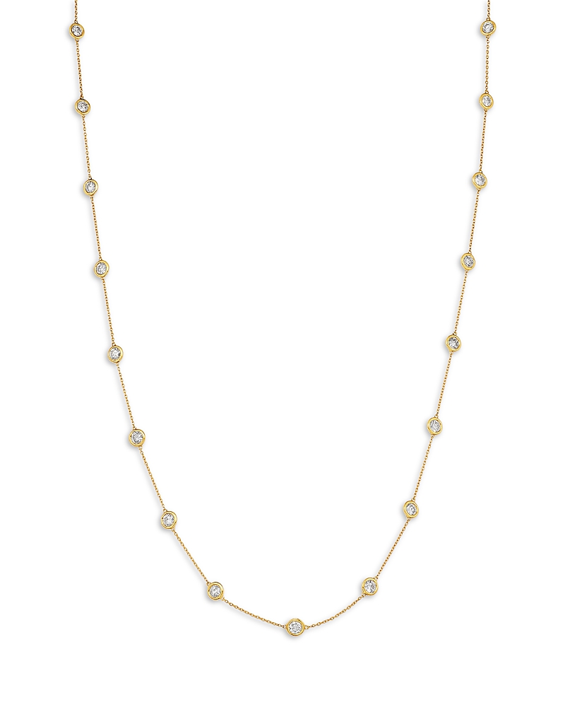 Bloomingdale's Fine Collection Diamond Station Necklace in 14K Gold, 3.0 tcw