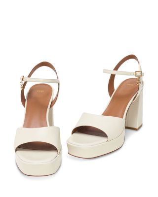 Women's Leather Platform Sandals 