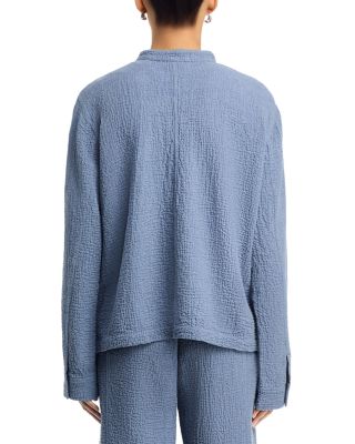 Mandarin Collar Shirt Jacket