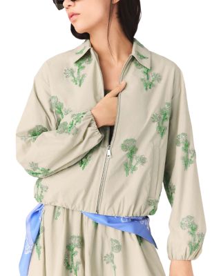 Embroidered Technical Bomber Jacket