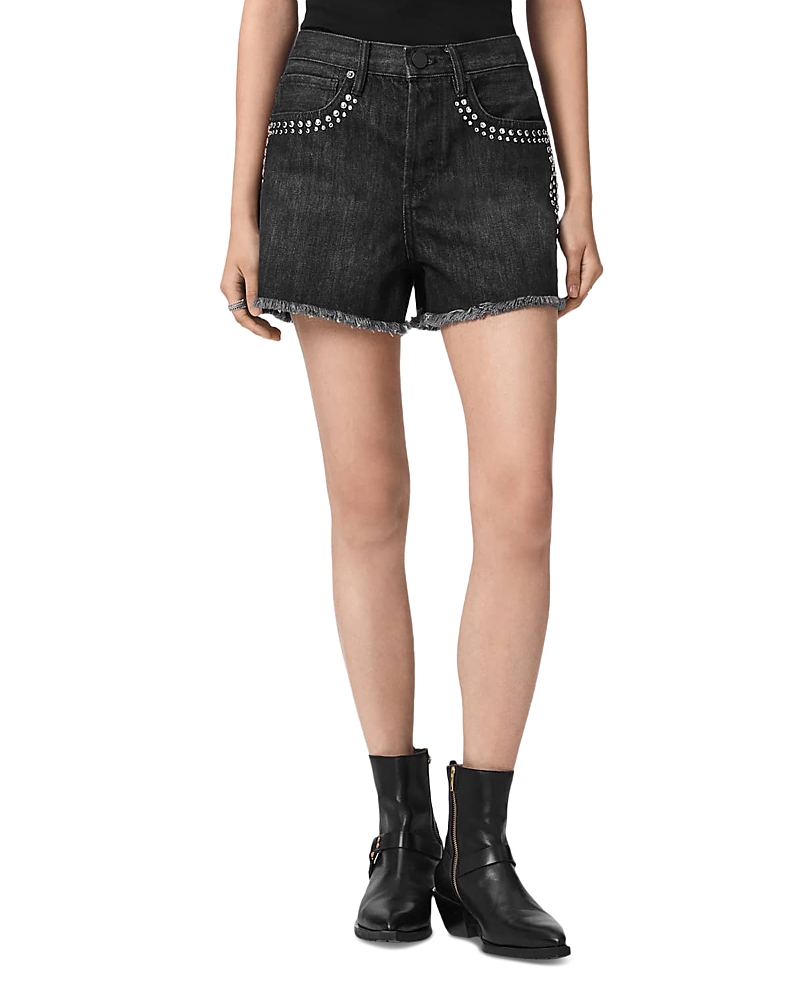 Allsaints Heidi Stud Trim Shorts
