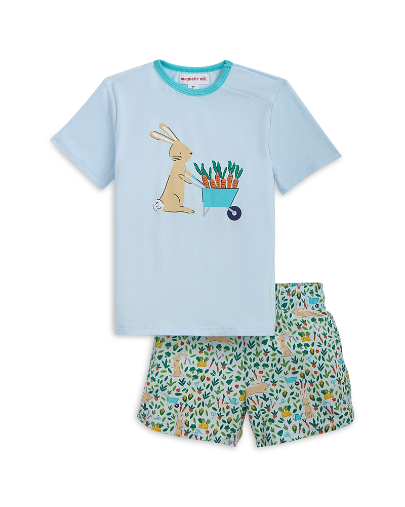 Magnetic Me Boys' Bunny Garden Magnetic Top & Shorts Set - Little Kid