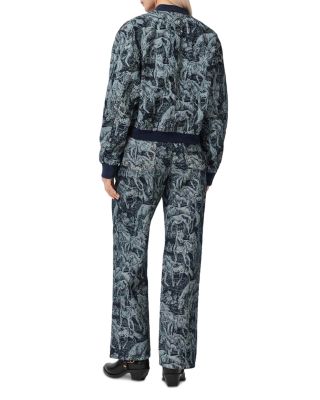 Blake High Rise Wide Jeans in Printed Indigo