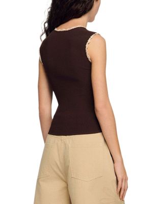 Belize Crochet Trim Tank Top