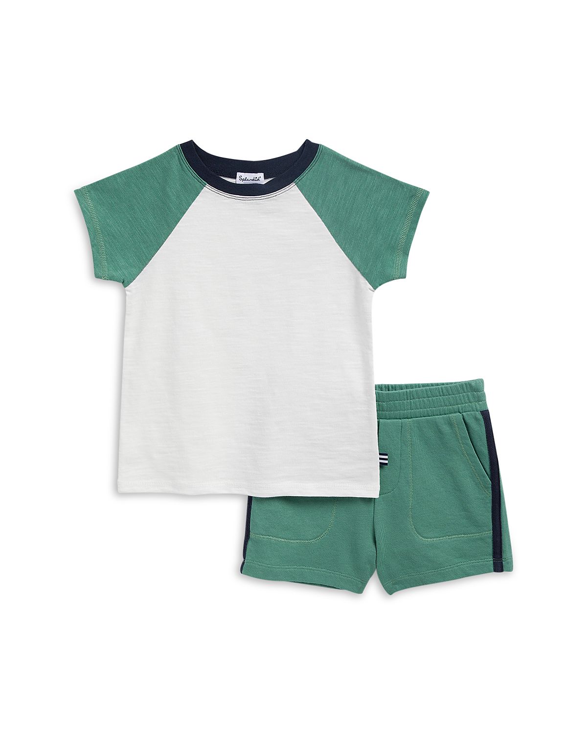 Splendid Boys' Oasis Two Tone Short Sleeved Tee & Shorts Set - Little Kid
