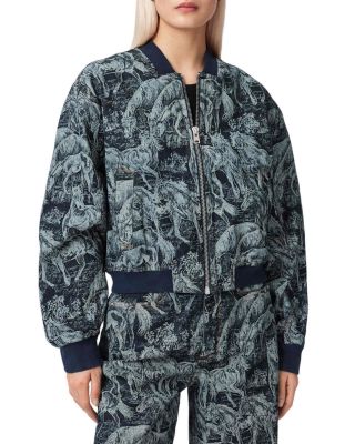 Kaytra Denim Bomber Jacket