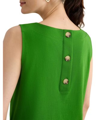Fern Button Back Top