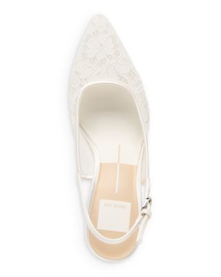 Women's Yami Lace Slingback Pumps 