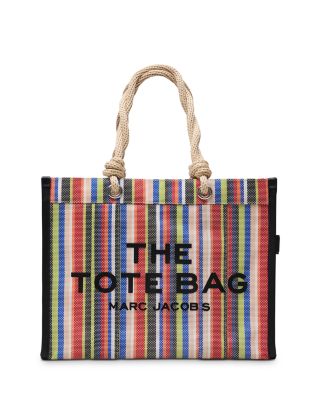 The Large Stripe Mesh Tote Bag