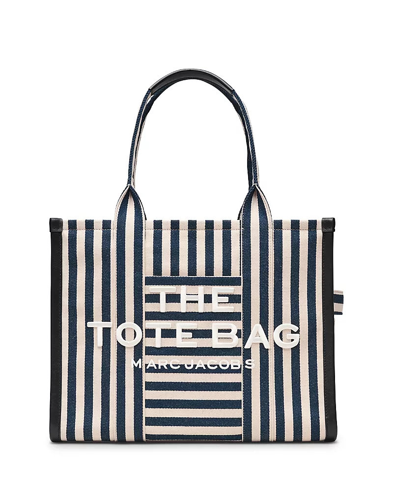 Marc Jacobs The Large Stripe Canvas Tote Bag