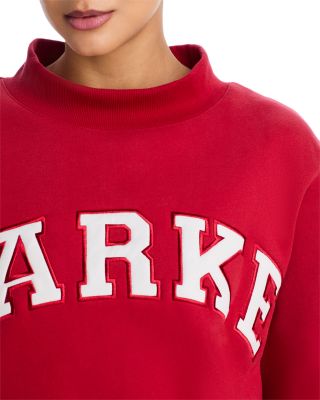 Crimson White Varsity Mock Neck Sweatshirt