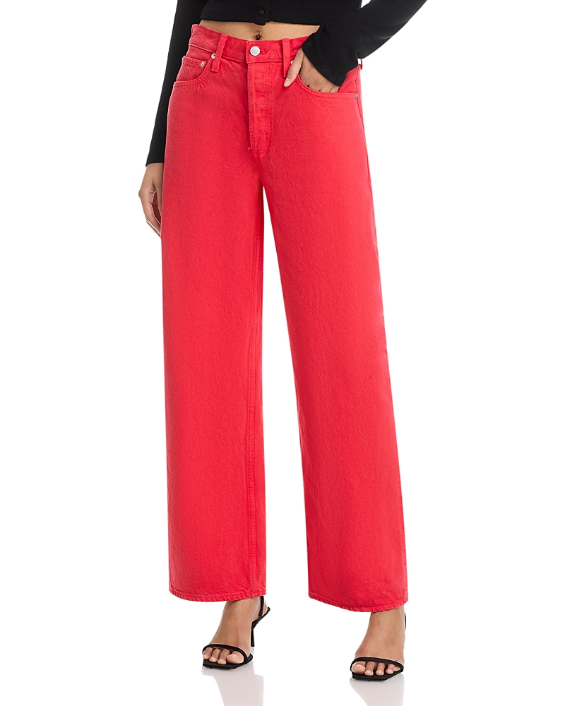 Agold Arc Mid Rise Loose Wide Jeans in Carnival