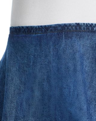 Paradise Found Denim Skort in Mid Indigo