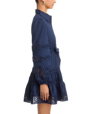 Aubrey Tie Front Shirt Dress