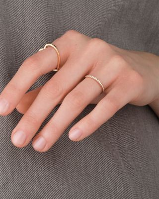 18K Rose Gold Antifer Diamond Heart Shaped Ring