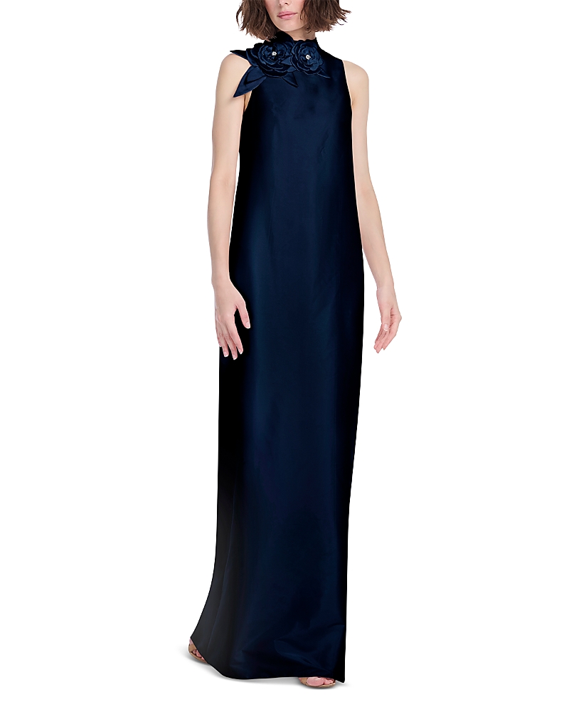Emily Shalant Taffeta Sleeveless Gown
