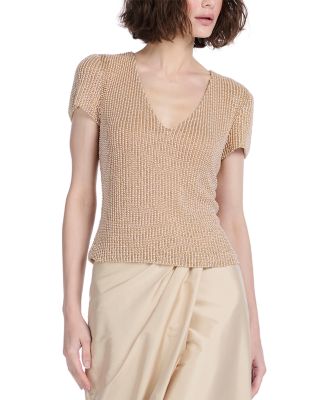 Pearl V Neck Top