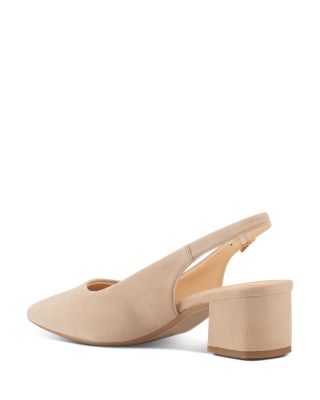 Women's Marta Leather Slingback Pumps