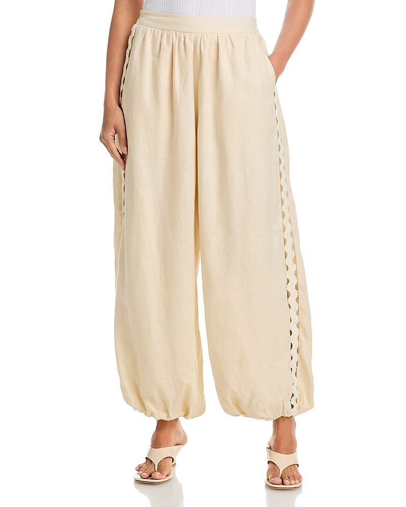 Simkhai Selah Linen Lace Balloon Pants