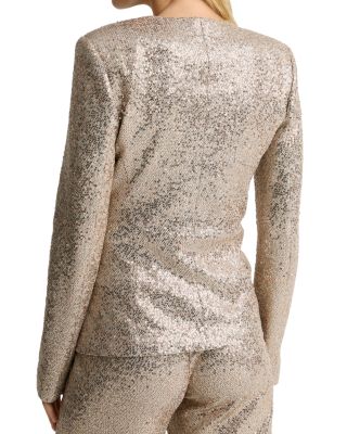 Luxe Sequin Shawl Jacket