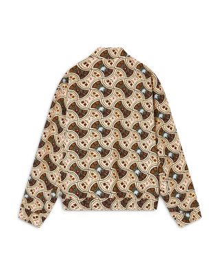 Floral Jacquard Bomber Jacket