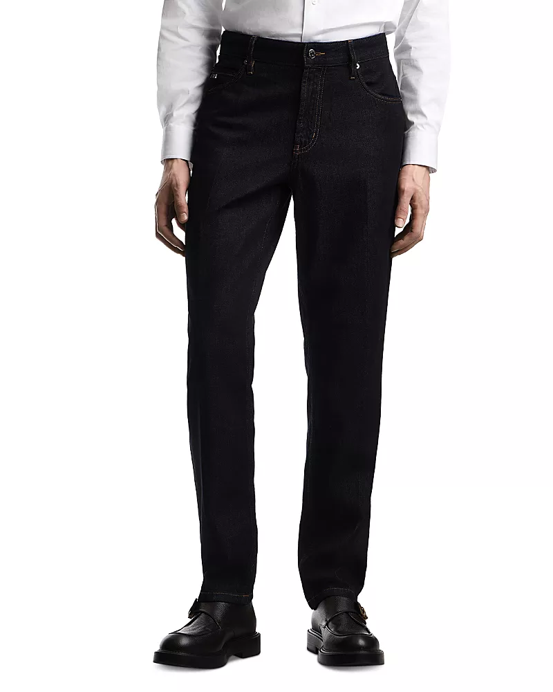 Emporio Armani J50 Regular Fit Jeans in Blue Denim