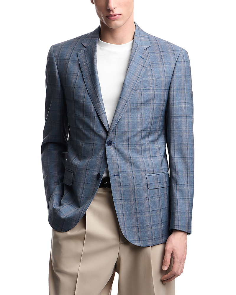 Emporio Armani G Line Regular Fit Single Breasted Notch Lapel Jacket in Super 130s Wool