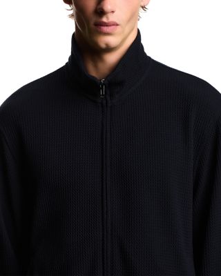 Travel Essentials Zip Up Textured Sweatshirt