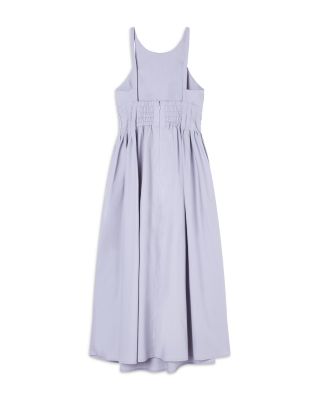 Poplin Smocked Sleeveless Dress
