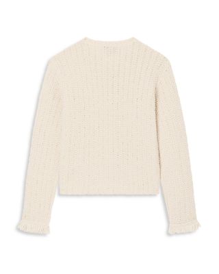 Fringe Trim Knit Jacket