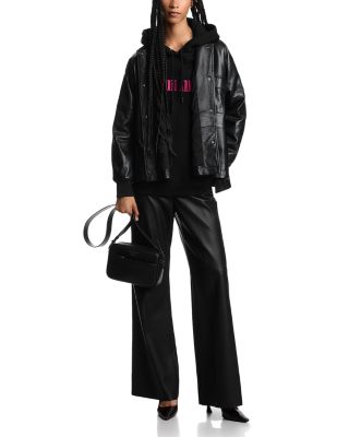 Leather Bomber Jacket