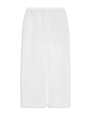 Drill Rhinestone Studded Midi Skirt