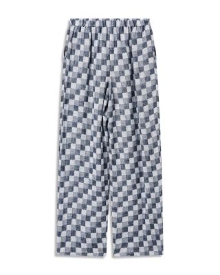 Gauze Checkered Pants