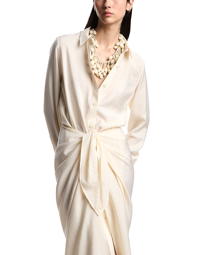 Emporio Armani Techno Wrap Maxi Dress