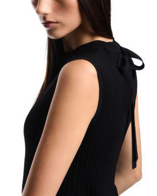 Sleeveless Pleated Midi Dress