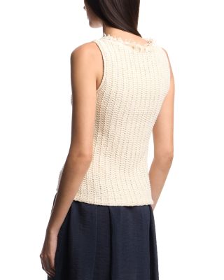 Fringe Detail Knit Top